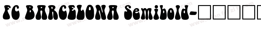 FC BARCELONA Semibold字体转换